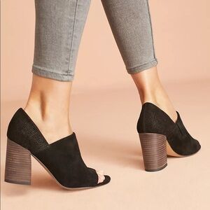 Sarto by Franco Sarto Anthropologie Black Ellison Shooties Shoe Booties NEW NWT